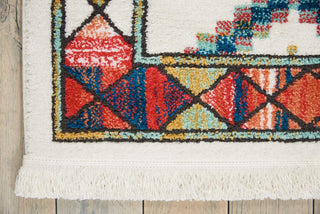Nourison South Western NAV02 White Area Rug Detail Image