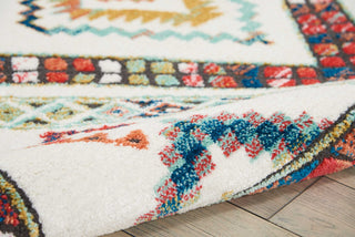 Nourison South Western NAV02 White Area Rug Corner Image