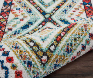 Nourison South Western NAV02 White Area Rug Corner Image