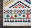 Nourison South Western NAV06 White Area Rug Detail Image