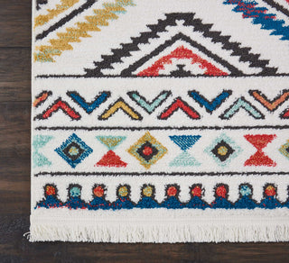 Nourison South Western NAV06 White Area Rug Detail Image