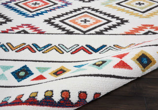 Nourison South Western NAV06 White Area Rug Corner Image