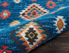 Nourison South Western NAV07 Blue Area Rug Corner Image