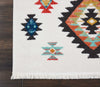 Nourison South Western NAV07 White Area Rug Detail Image