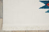 Nourison South Western NAV07 White Area Rug Detail Image