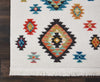 Nourison South Western NAV07 White Area Rug Detail Image