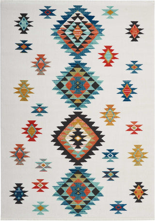 Nourison South Western NAV07 White Area Rug Main Image