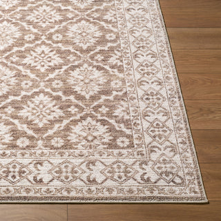 Nabela Noor Home x Livabliss Aram NBAR-2306 Dark Brown Area Rug Angle
