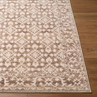 Nabela Noor Home x Livabliss Aram NBAR-2307 Dark Brown Area Rug Angle