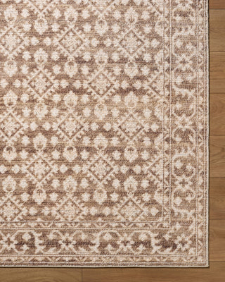 Nabela Noor Home x Livabliss Aram NBAR-2307 Dark Brown Area Rug Overhead Image