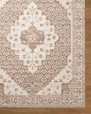 Nabela Noor Home x Livabliss Athiyo NBAT-2305 Dark Brown Area Rug Overhead Image