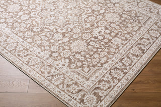 Nabela Noor Home x Livabliss Maan NBMA-2306 Dark Brown Area Rug Corner Shot