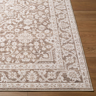 Nabela Noor Home x Livabliss Maan NBMA-2306 Dark Brown Area Rug Angle