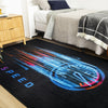 Mohawk Home Prismatic Need For Speed Black Area Rug