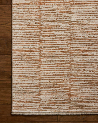 Loloi II Nellie NEL-01 Terracotta / Ivory Area Rug Corner Image