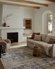 Loloi II Nellie NEL-05 Dove / Blue Area Rug Lifestyle Image Feature