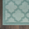 Nourison Easy Care NES01 Aqua Teal Area Rug Detail Image