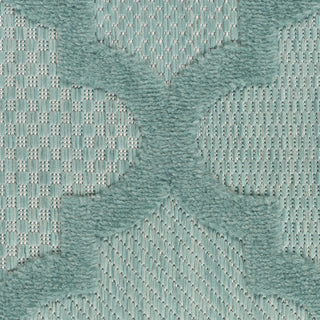 Nourison Easy Care NES01 Aqua Teal Area Rug Swatch Image