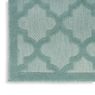 Nourison Easy Care NES01 Aqua Teal Area Rug T' R