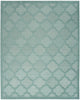 Nourison Easy Care NES01 Aqua Teal Area Rug Main Image