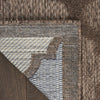 Nourison Easy Care NES01 Brown Area Rug Corner Image
