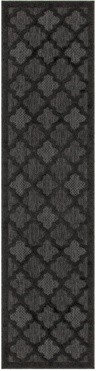 Nourison Easy Care NES01 Charcoal Black Area Rug main image