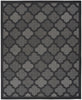 Nourison Easy Care NES01 Charcoal Black Area Rug Main Image