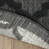 Nourison Easy Care NES01 Charcoal Black Area Rug Corner Image
