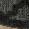 Nourison Easy Care NES01 Charcoal Black Area Rug Detail Image