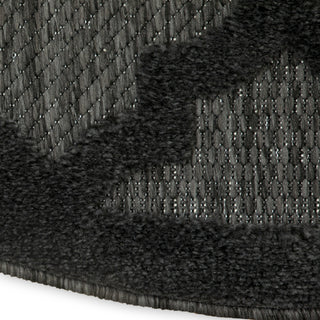 Nourison Easy Care NES01 Charcoal Black Area Rug T' R