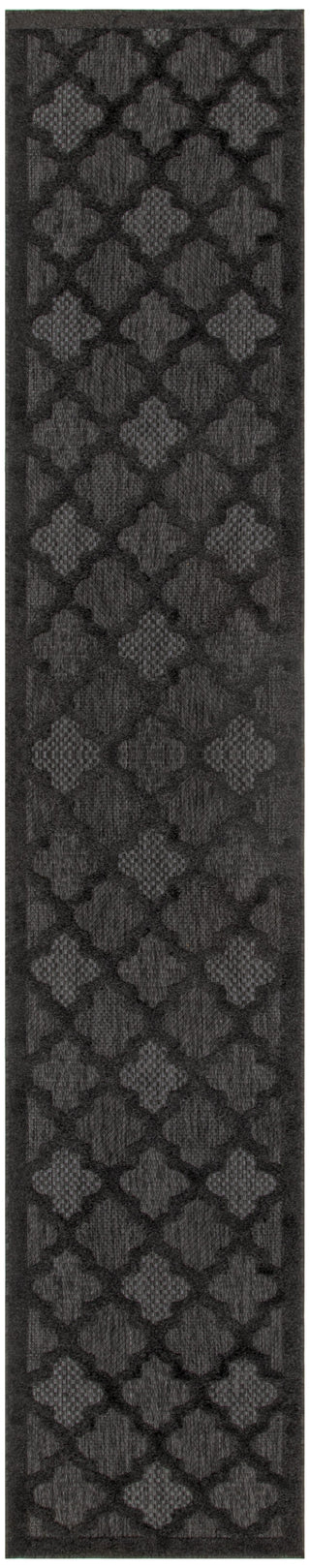 Nourison Easy Care NES01 Charcoal Black Area Rug Main Image