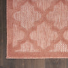 Nourison Easy Care NES01 Coral Orange Area Rug Detail Image