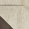 Nourison Easy Care NES01 Cream Area Rug Corner Image