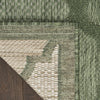 Nourison Easy Care NES01 Green Area Rug Corner Image