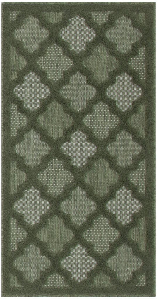 Nourison Easy Care NES01 Green Area Rug main image