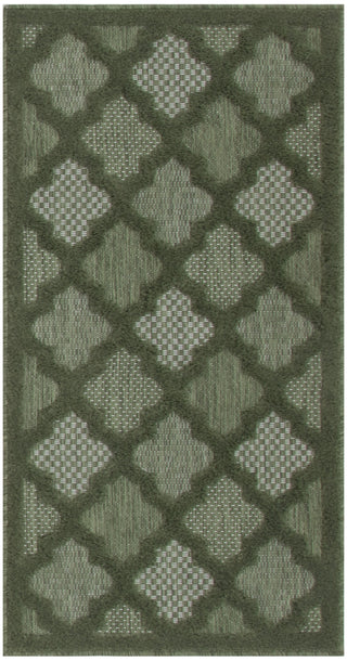 Nourison Easy Care NES01 Green Area Rug main image