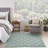 Nourison Easy Care NES01 Aqua Teal Area Rug 