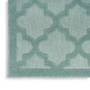 Nourison Easy Care NES01 Aqua Teal Area Rug 
