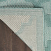 Nourison Easy Care NES01 Aqua Teal Area Rug 