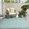 Nourison Easy Care NES01 Aqua Teal Area Rug 