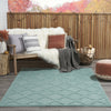 Nourison Easy Care NES01 Aqua Teal Area Rug 