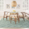 Nourison Easy Care NES01 Aqua Teal Area Rug 
