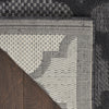Nourison Easy Care NES01 Charcoal Black Area Rug 