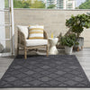 Nourison Easy Care NES01 Charcoal Black Area Rug 