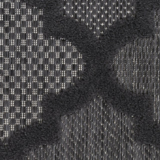 Nourison Easy Care NES01 Charcoal Black Area Rug 