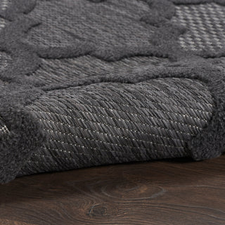 Nourison Easy Care NES01 Charcoal Black Area Rug 