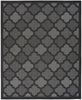 Nourison Easy Care NES01 Charcoal Black Area Rug 