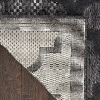 Nourison Easy Care NES01 Charcoal Black Area Rug 