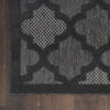 Nourison Easy Care NES01 Charcoal Black Area Rug 