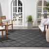 Nourison Easy Care NES01 Charcoal Black Area Rug 